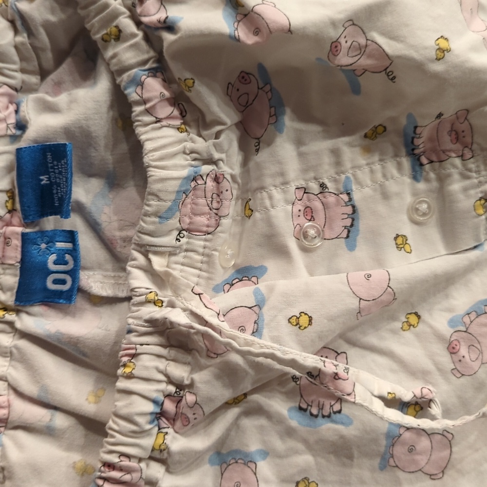 Pig and Duck Pajama Shorts - Picture 3 of 4